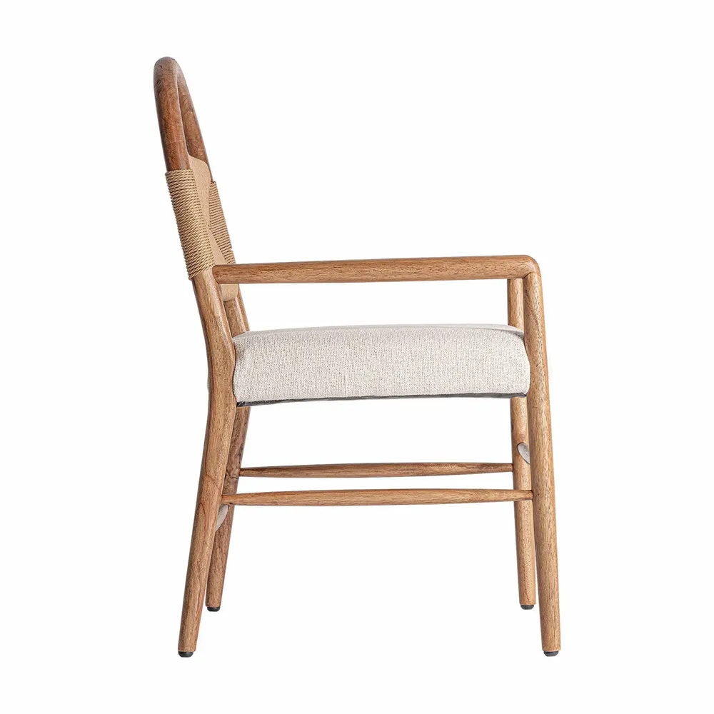 Chaises - Chaise en polyester blanc cassé 53x60x92 cm - VICAL