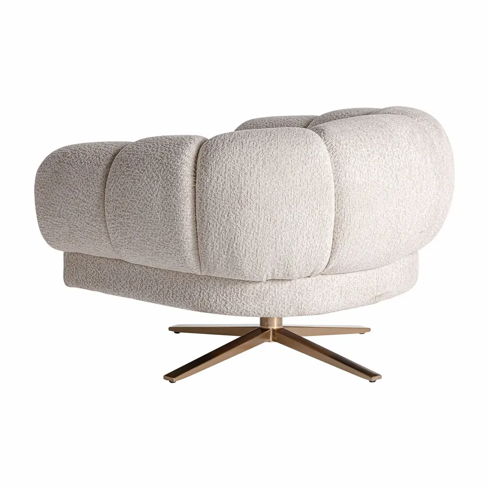 Armchairs - Off-white velvet armchair 95x84x68 cm - VICAL