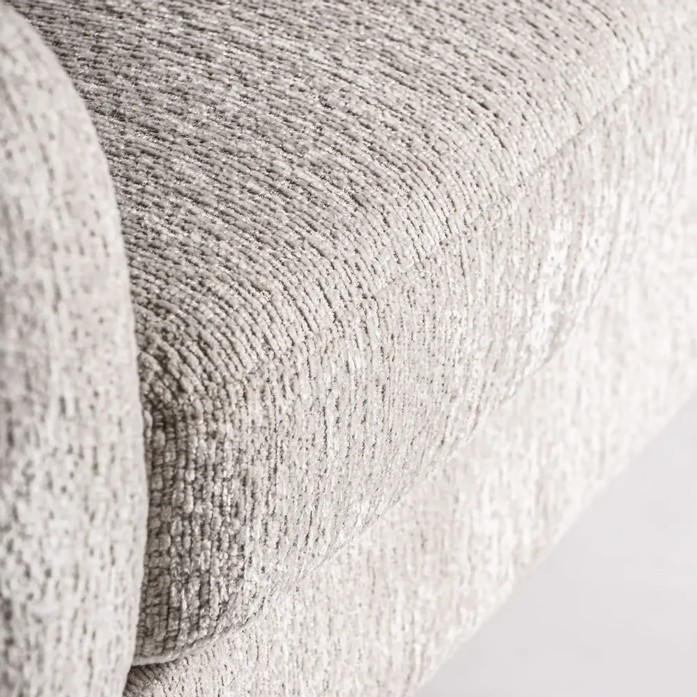 Armchairs - Off-white velvet armchair 95x84x68 cm - VICAL