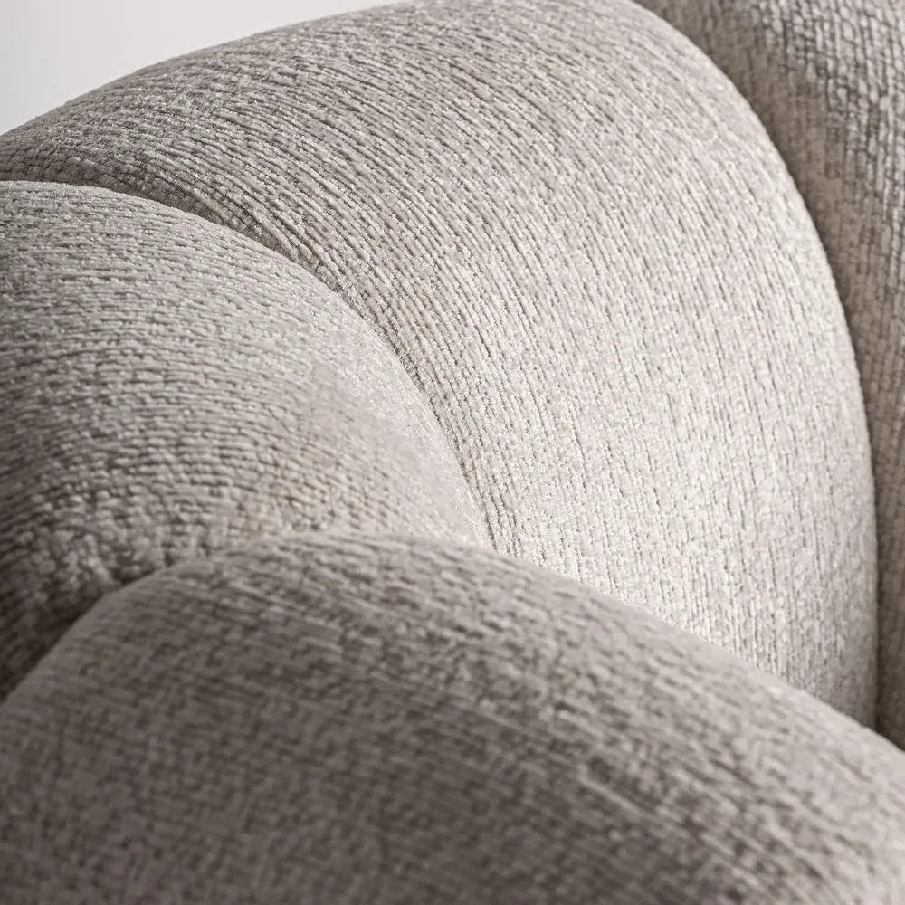 Armchairs - Off-white velvet armchair 95x84x68 cm - VICAL