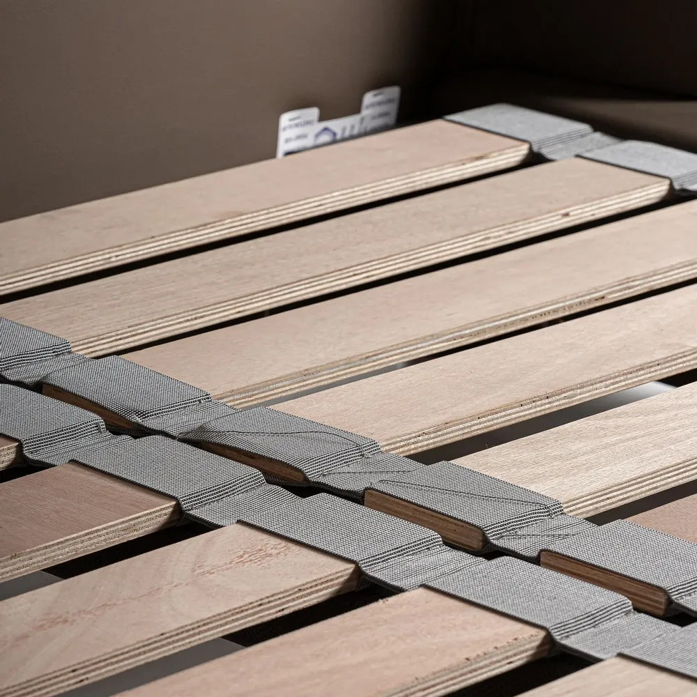 Lits - Lit en peau marron 196x218x102 cm - VICAL