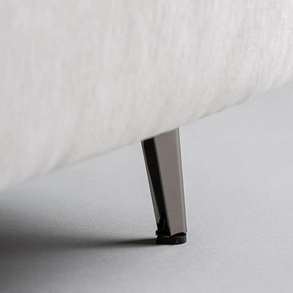 Beds - White polyester bed 206x232x138 cm - VICAL