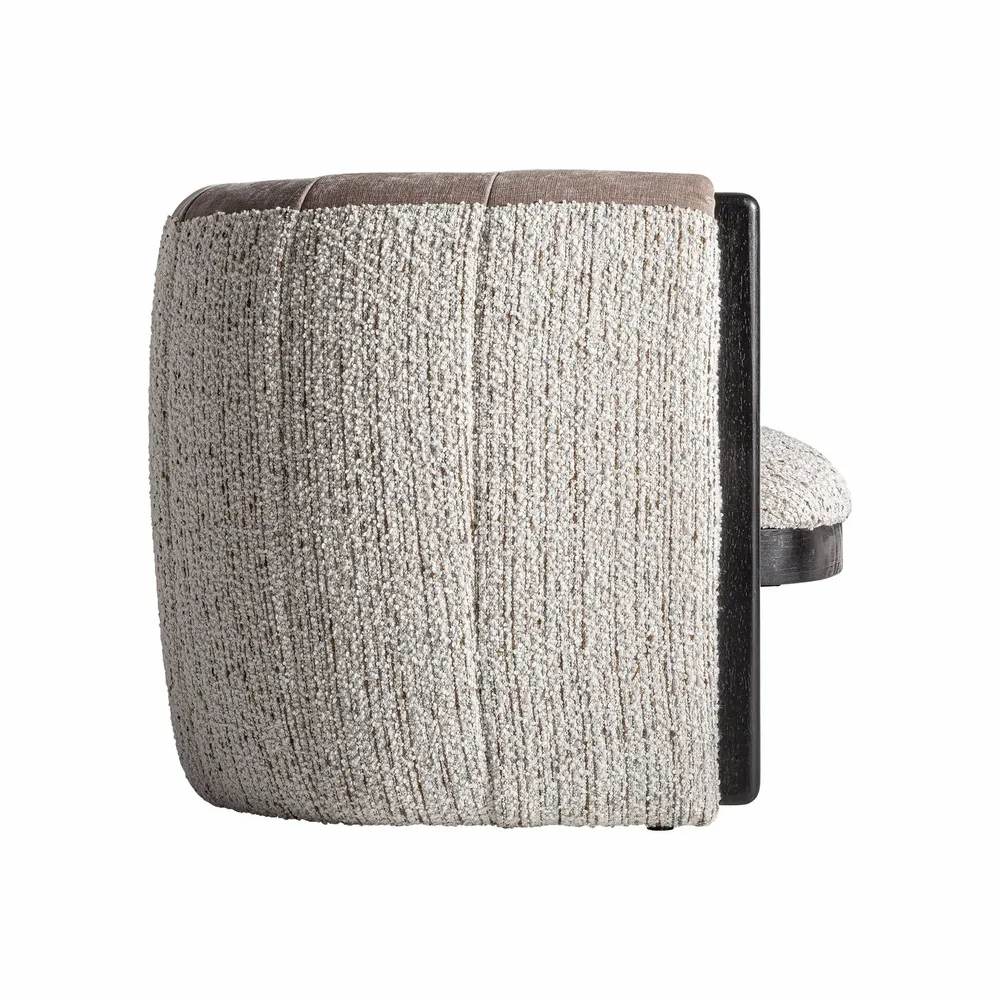 Fauteuils - Fauteuil en bois de pin taupe 76x80x70 cm - VICAL