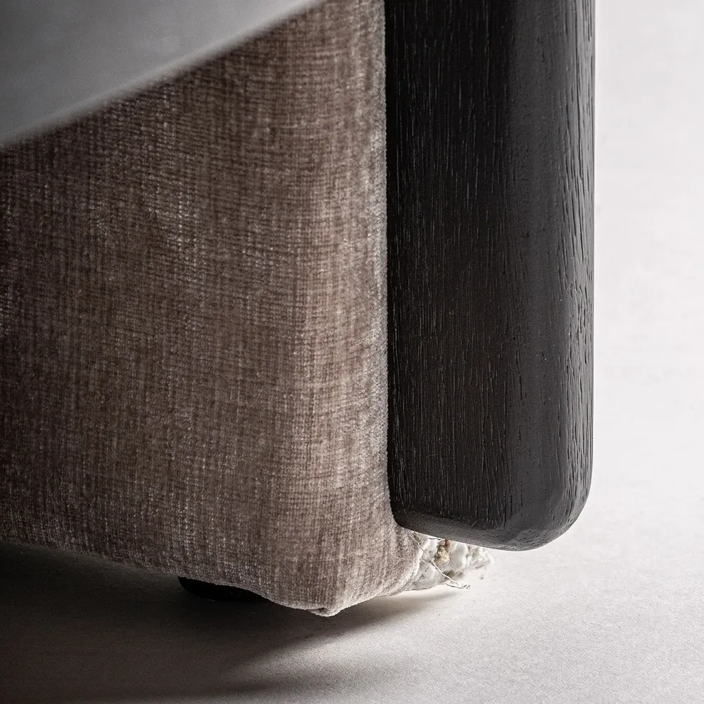 Fauteuils - Fauteuil en bois de pin taupe 76x80x70 cm - VICAL