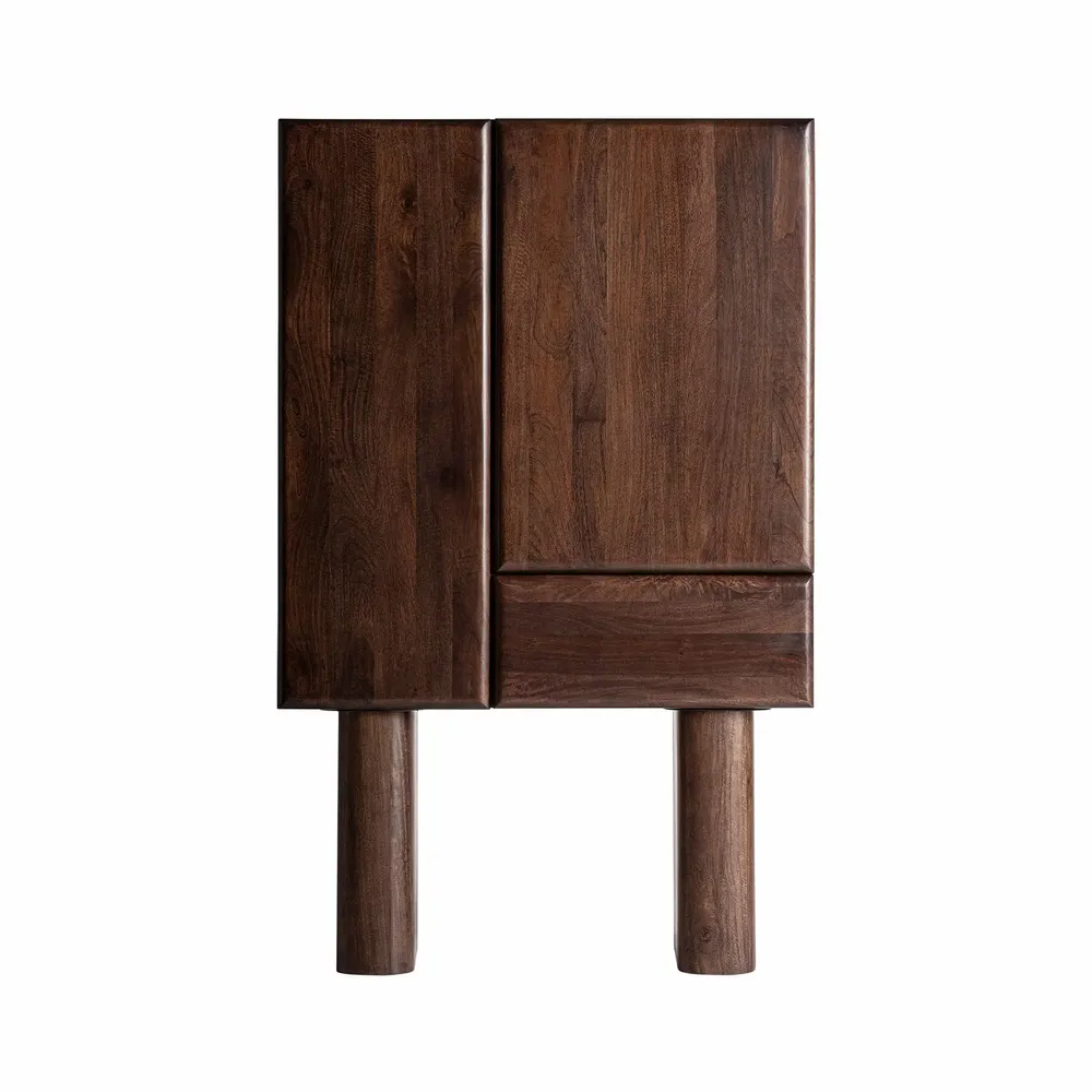 Armoires - Armoire en bois de mangue marron 100x45x160 cm - VICAL