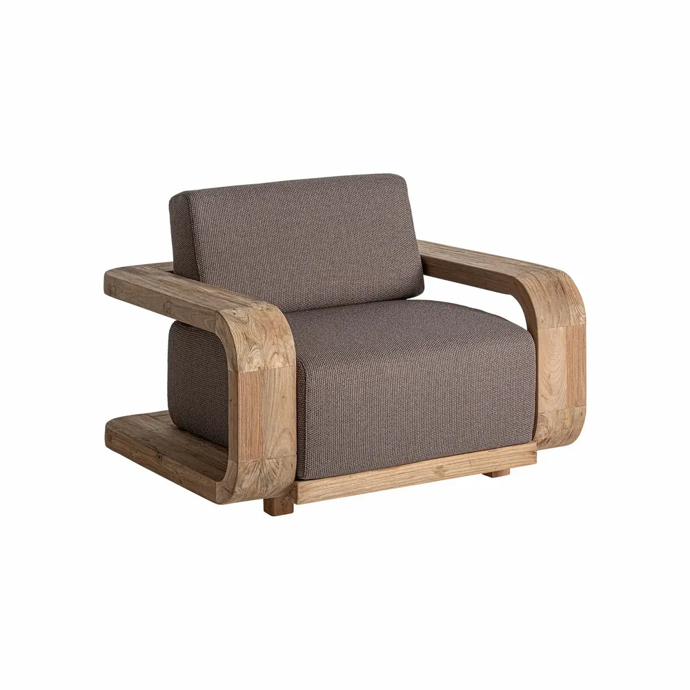 Fauteuils - Fauteuil en bois de chemin de fer marron 110x100x84 cm - VICAL