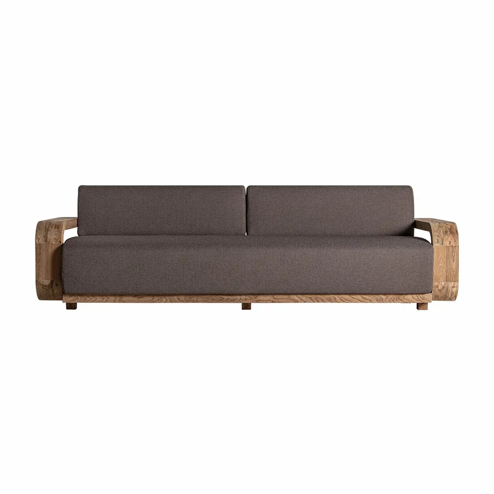 Canapés - Sofa en bois de chemin de fer marron 270x100x84 cm - VICAL
