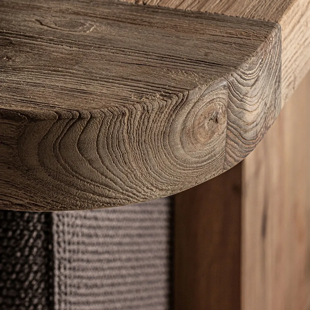 Canapés - Sofa en bois de chemin de fer marron 270x100x84 cm - VICAL