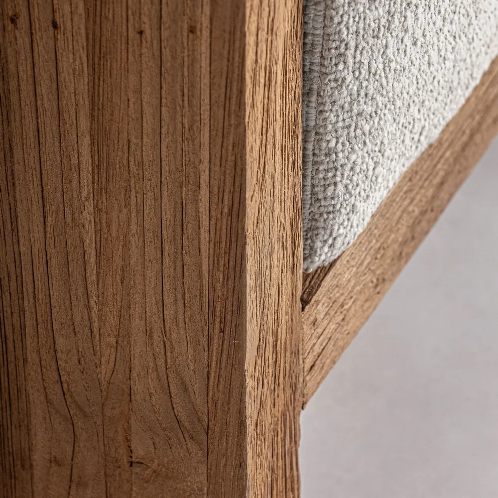 Canapés - D´angle en bois de chemin de fer marron 86x86x83 cm - VICAL