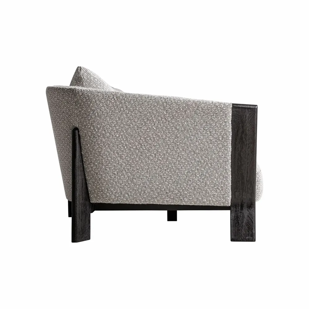 Canapés - Sofa en polyester gris 254x107x82 cm - VICAL