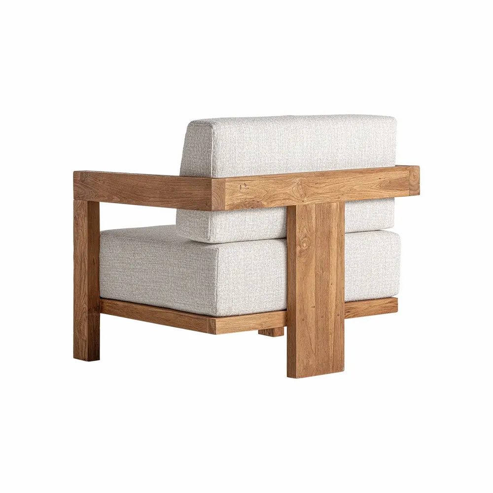 Fauteuils - Fauteuil en bois de chemin de fer marron 85x85x80 cm - VICAL