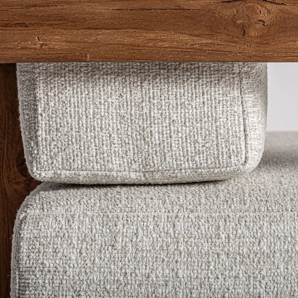 Sofas - Brown railway wooden sofa 240x80x80 cm - VICAL