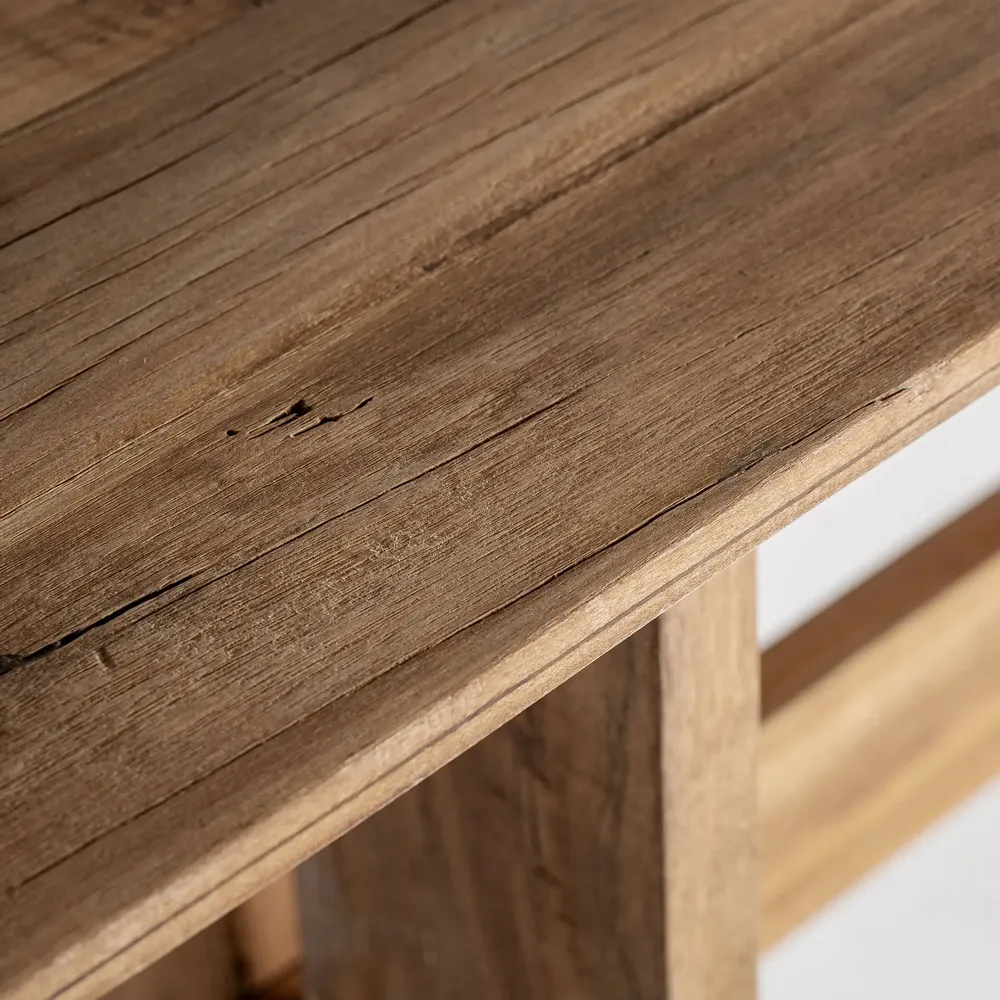 Consoles - Console en bois récupéré marron 214x40x72 cm - VICAL