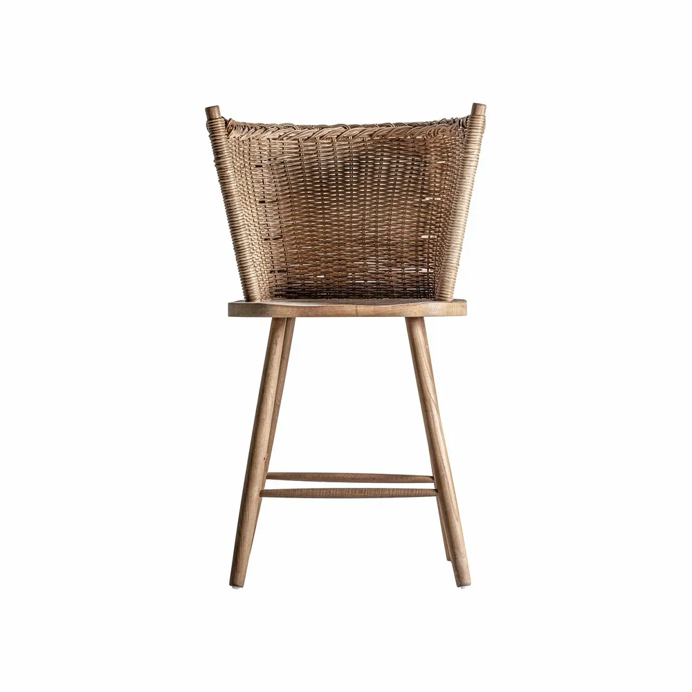 Stools - Brown fir wood stool 60x53x100 cm - VICAL