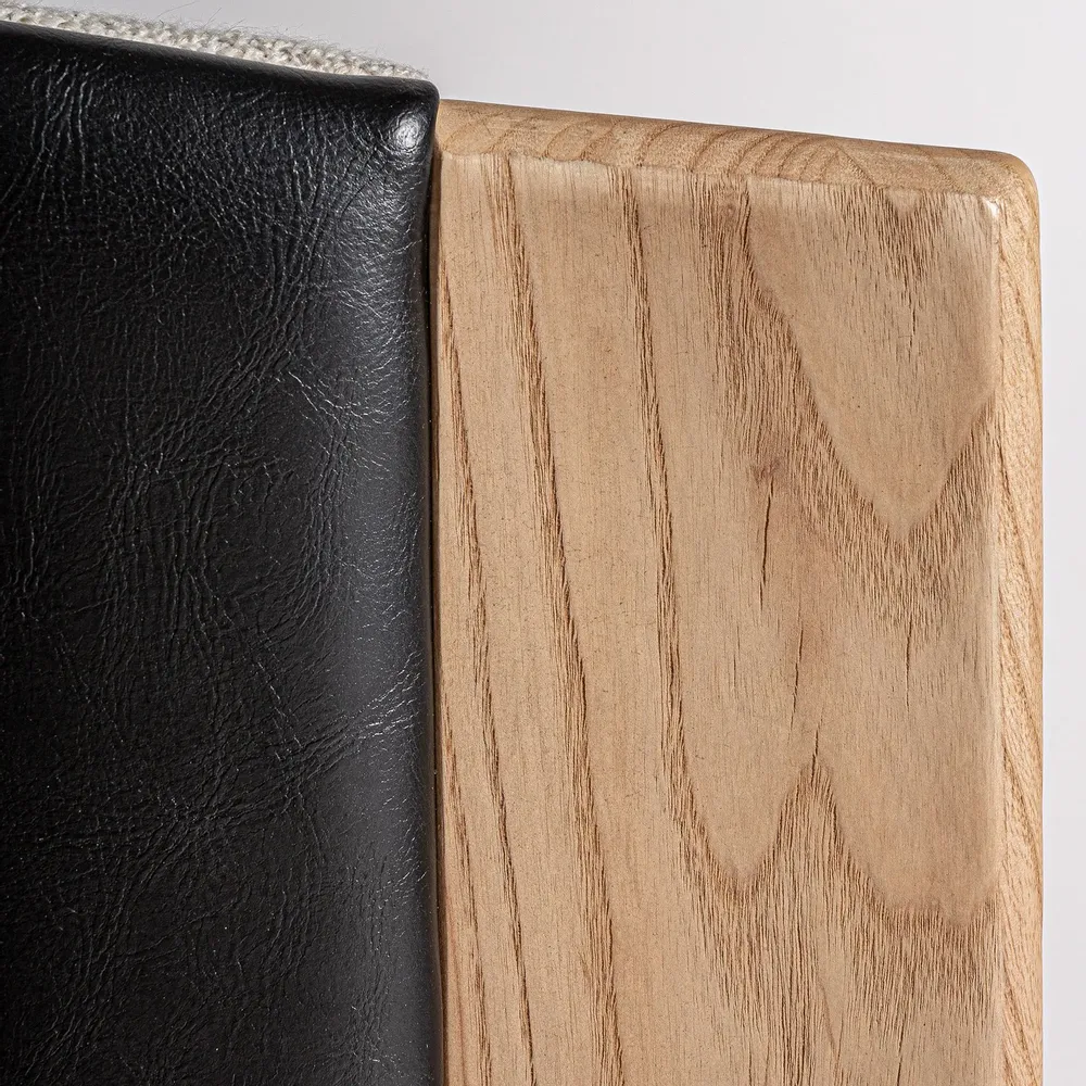 Chairs - Black leather chair 62x60x75 cm - VICAL