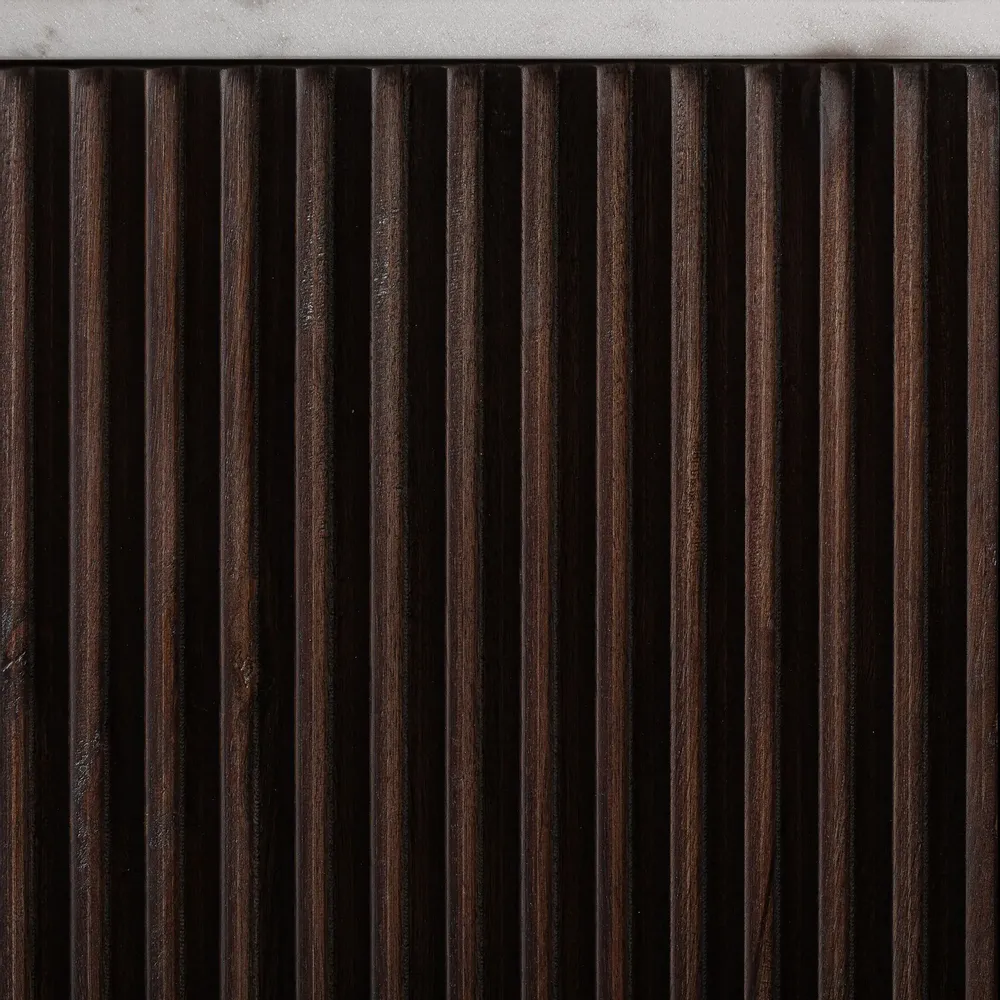 TV stands - Brown mango wood TV cabinet 200x40x50 cm - VICAL