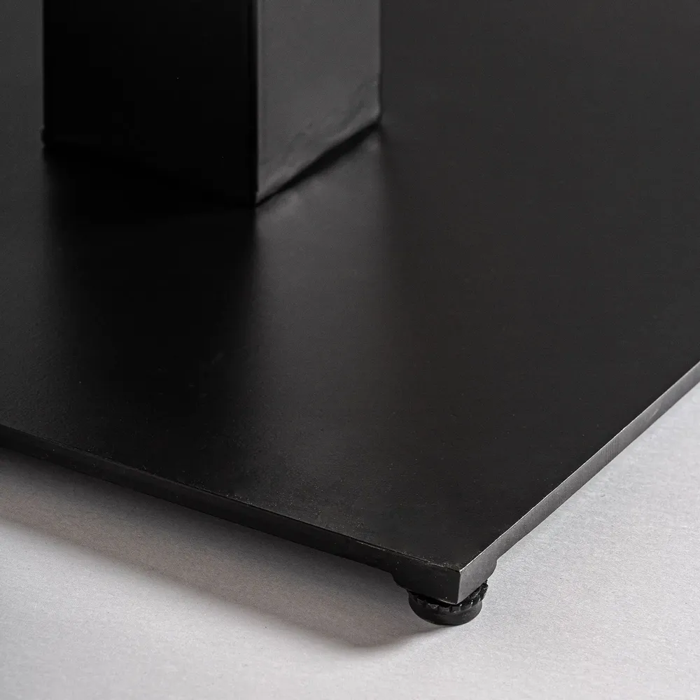 Other tables - Black acacia wood bar table 70x70x78 cm - VICAL