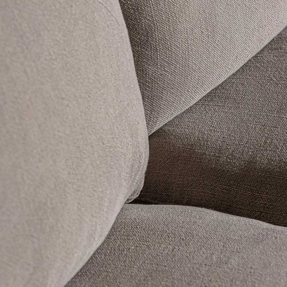 Sofas - Gray linen sofa 210x100x89 cm - VICAL
