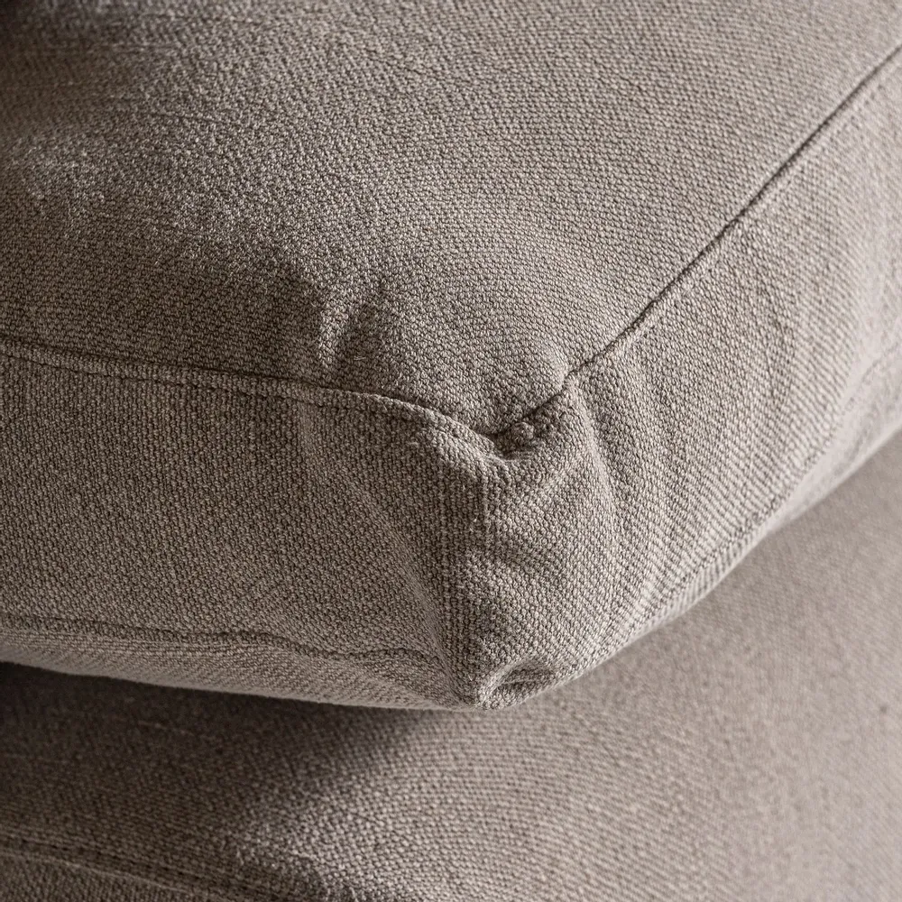 Sofas - Gray linen sofa 210x100x89 cm - VICAL