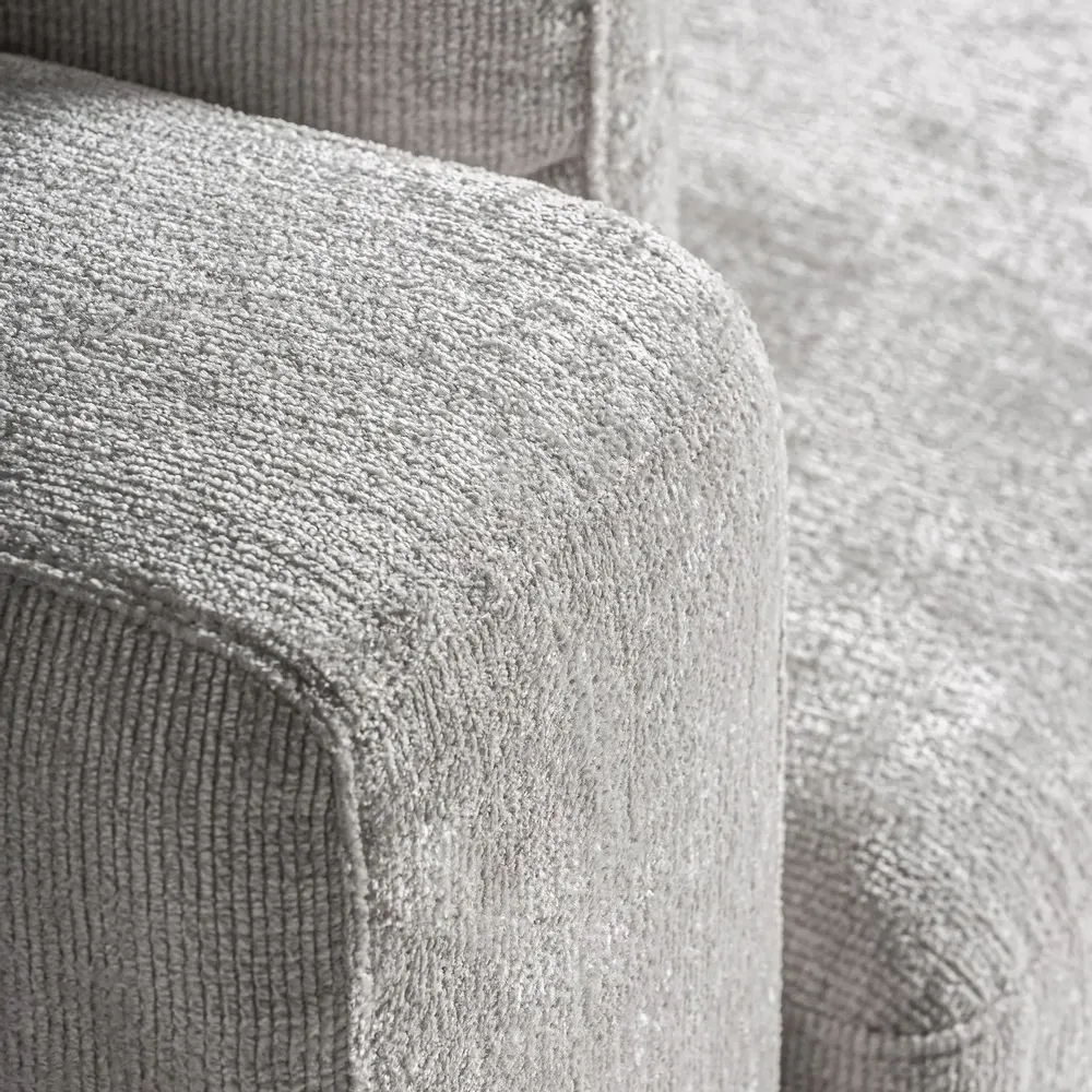 Sofas - Off-white polyester corner 140x106x85 cm - VICAL