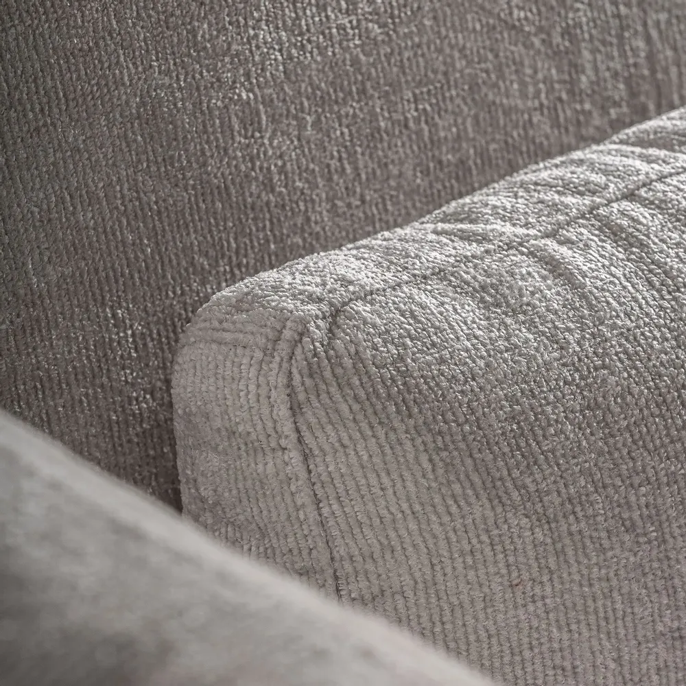 Canapés - D´angle en polyester blanc cassé 140x140x85 cm - VICAL