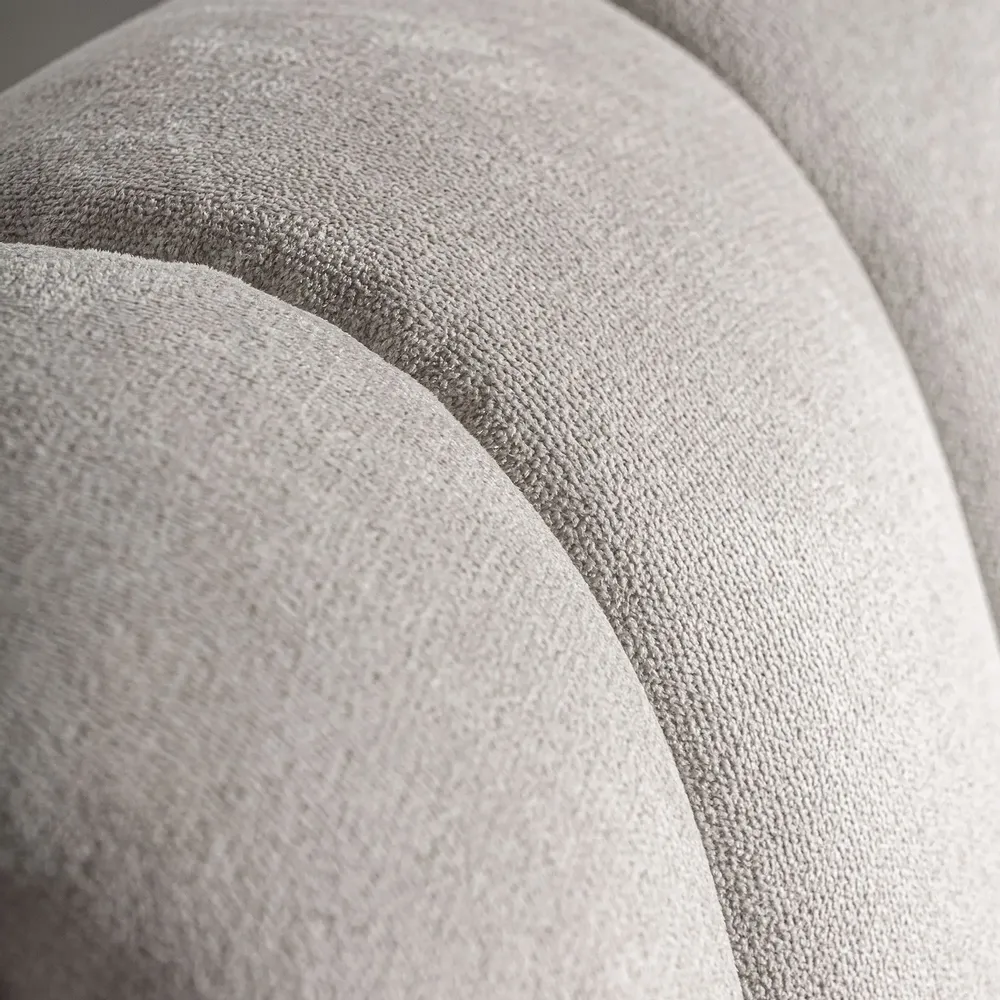 Canapés - Module canapé central en polyester blanc cassé 102x94x76 cm - VICAL