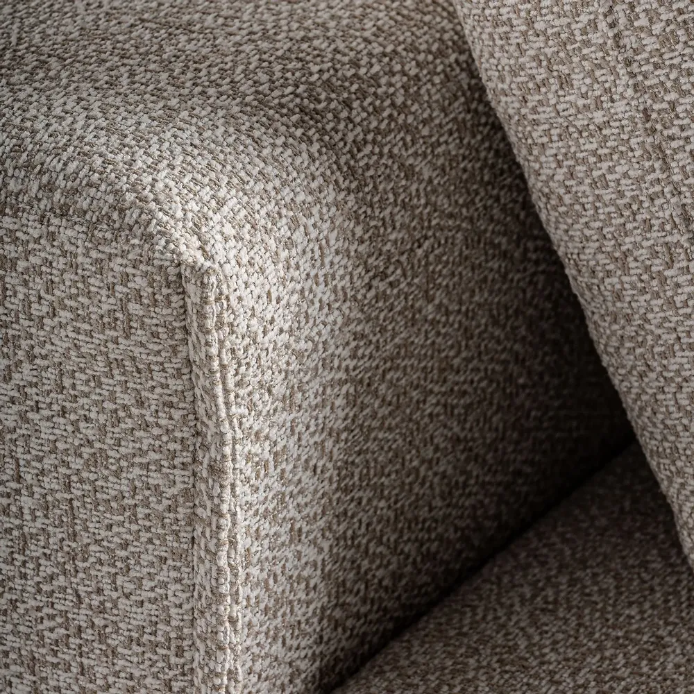 Sofas - Central sofa module in cream polyester 101x101x92 cm - VICAL