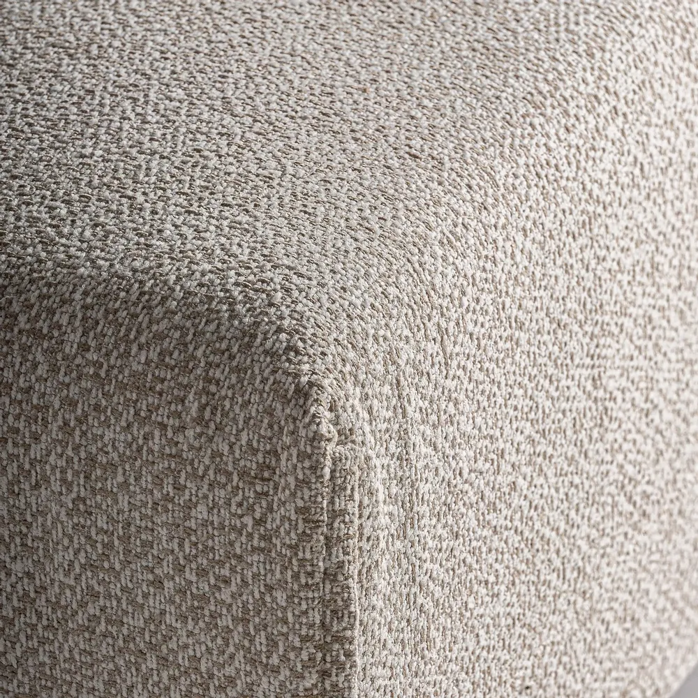 Sofas - Central sofa module in cream polyester 101x101x92 cm - VICAL