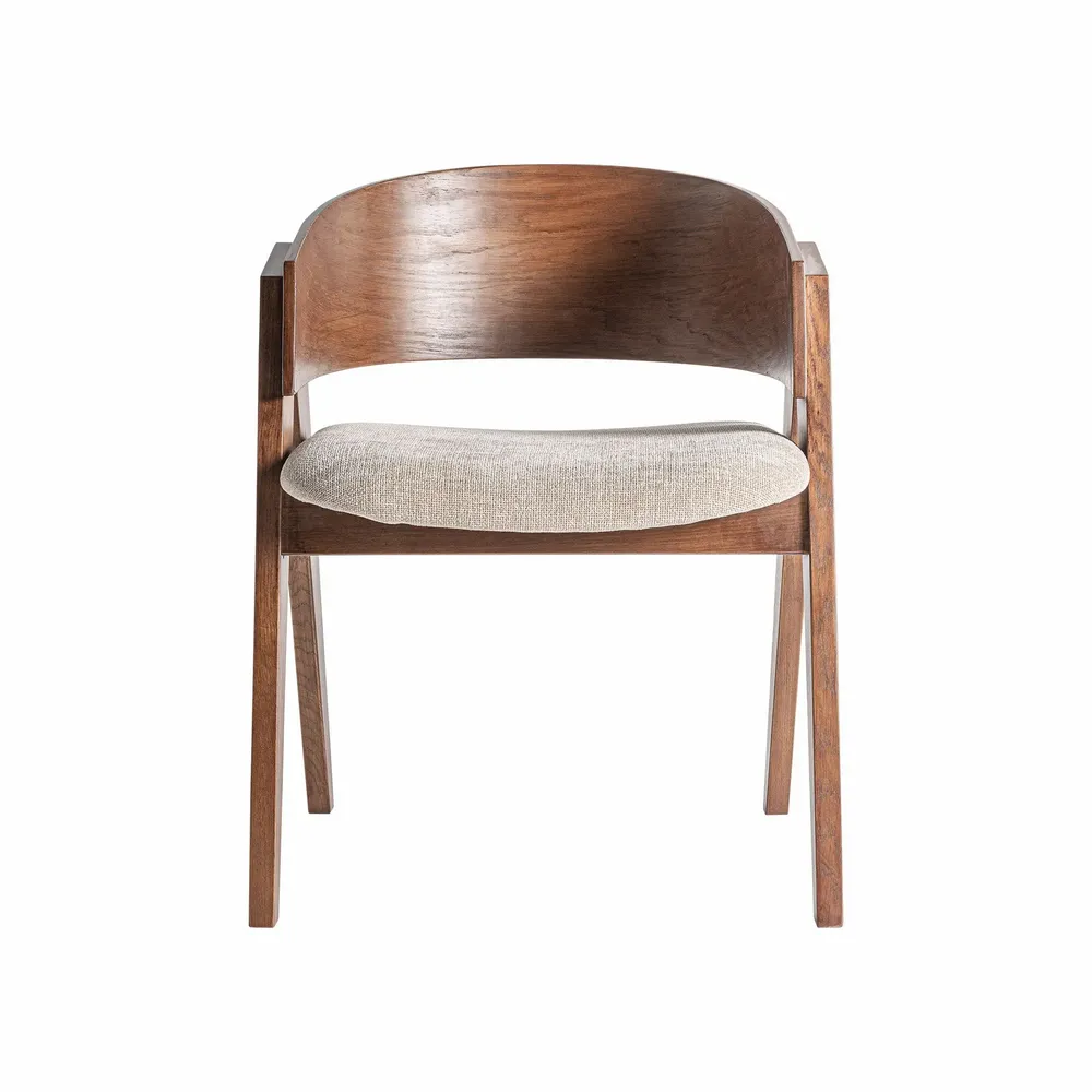 Chaises - Chaise en bois de chêne marron 63x57x79 cm - VICAL