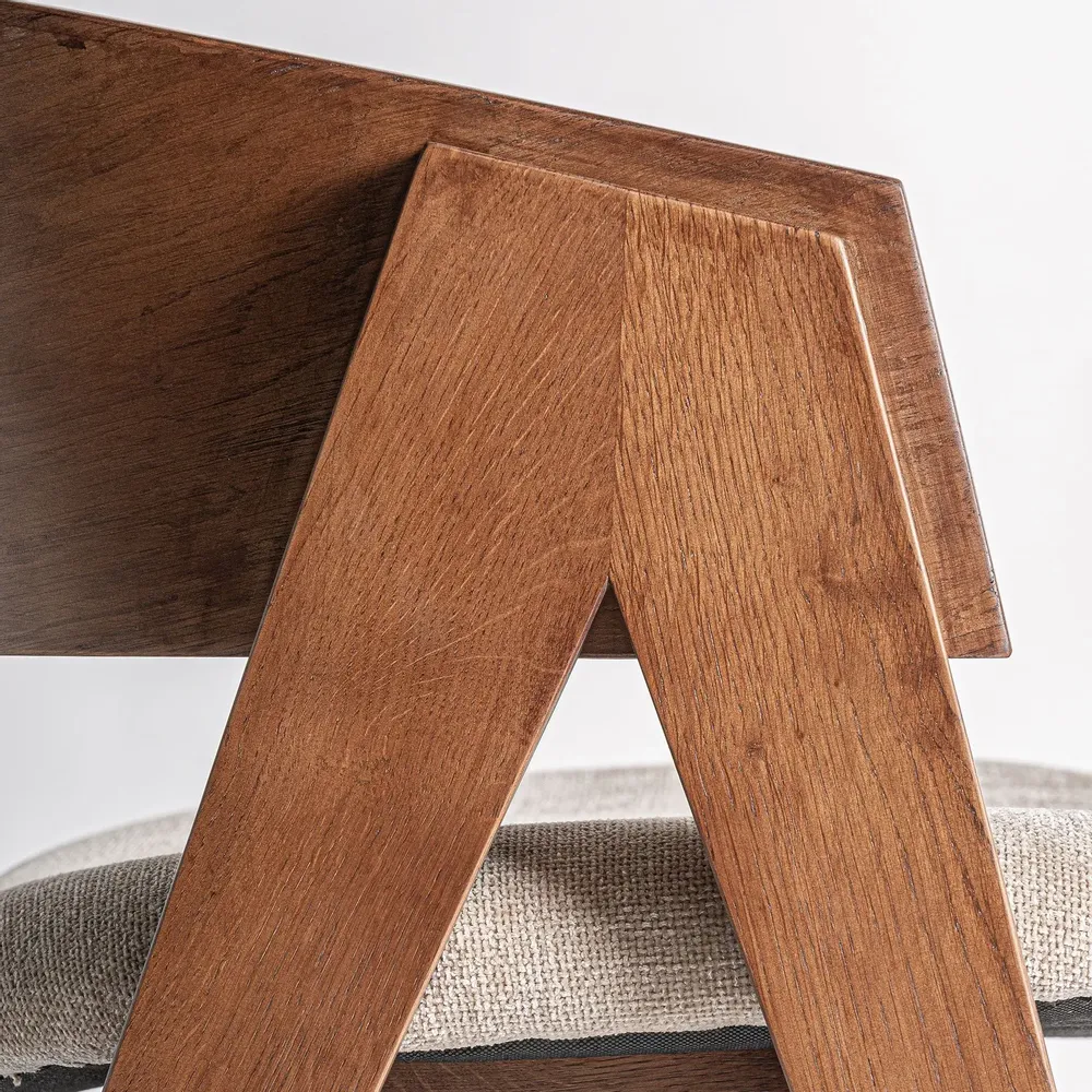 Chaises - Chaise en bois de chêne marron 63x57x79 cm - VICAL