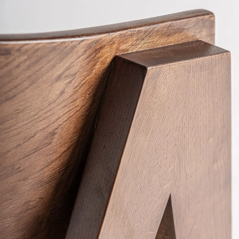 Chaises - Chaise en bois de chêne marron 63x57x79 cm - VICAL