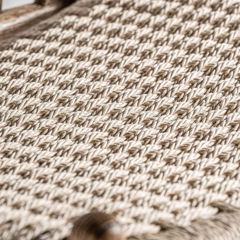 Armchairs - Brown oak wood armchair 67x67x79 cm - VICAL