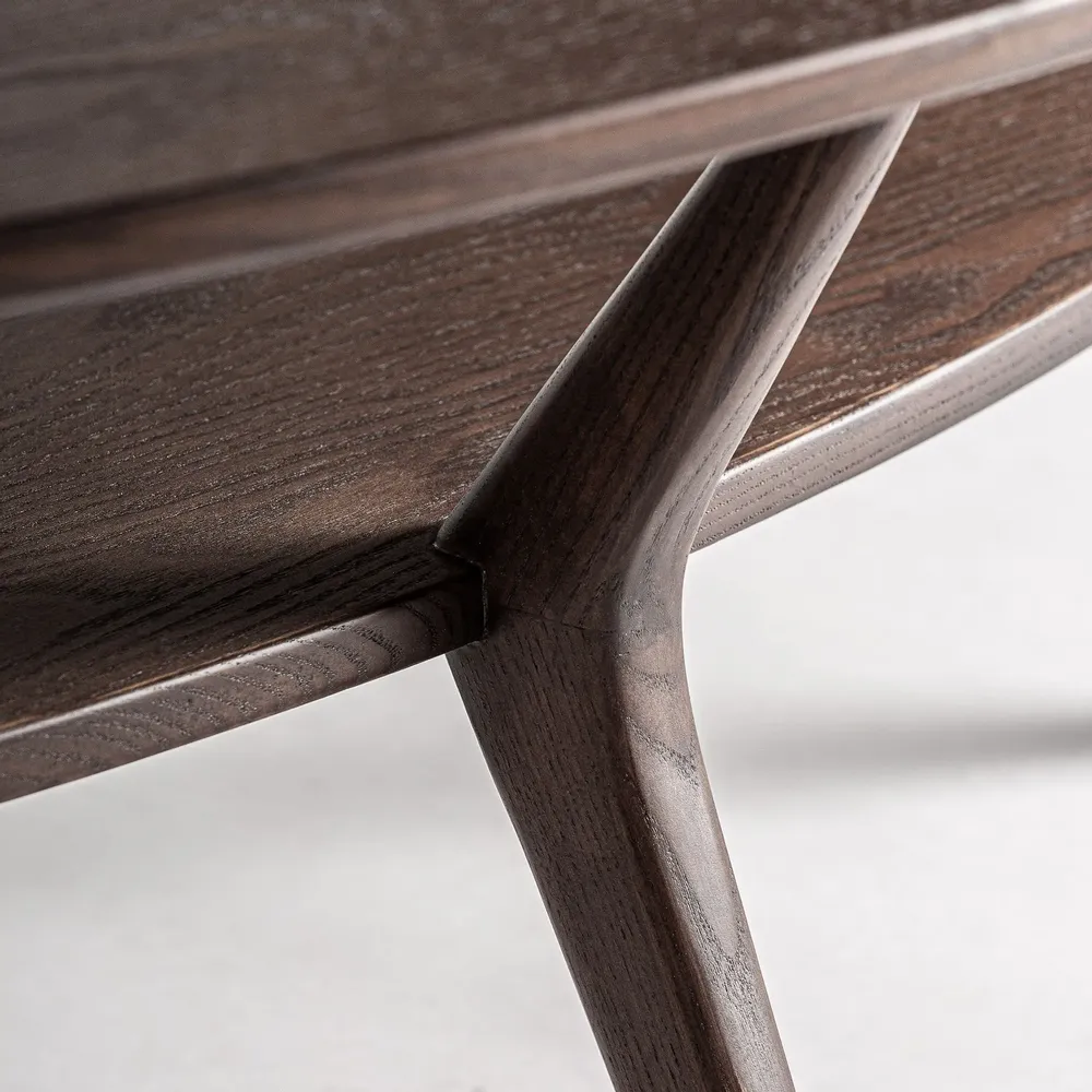 Tables basses - Table basse en bois de frêne marron 140x80x47 cm - VICAL