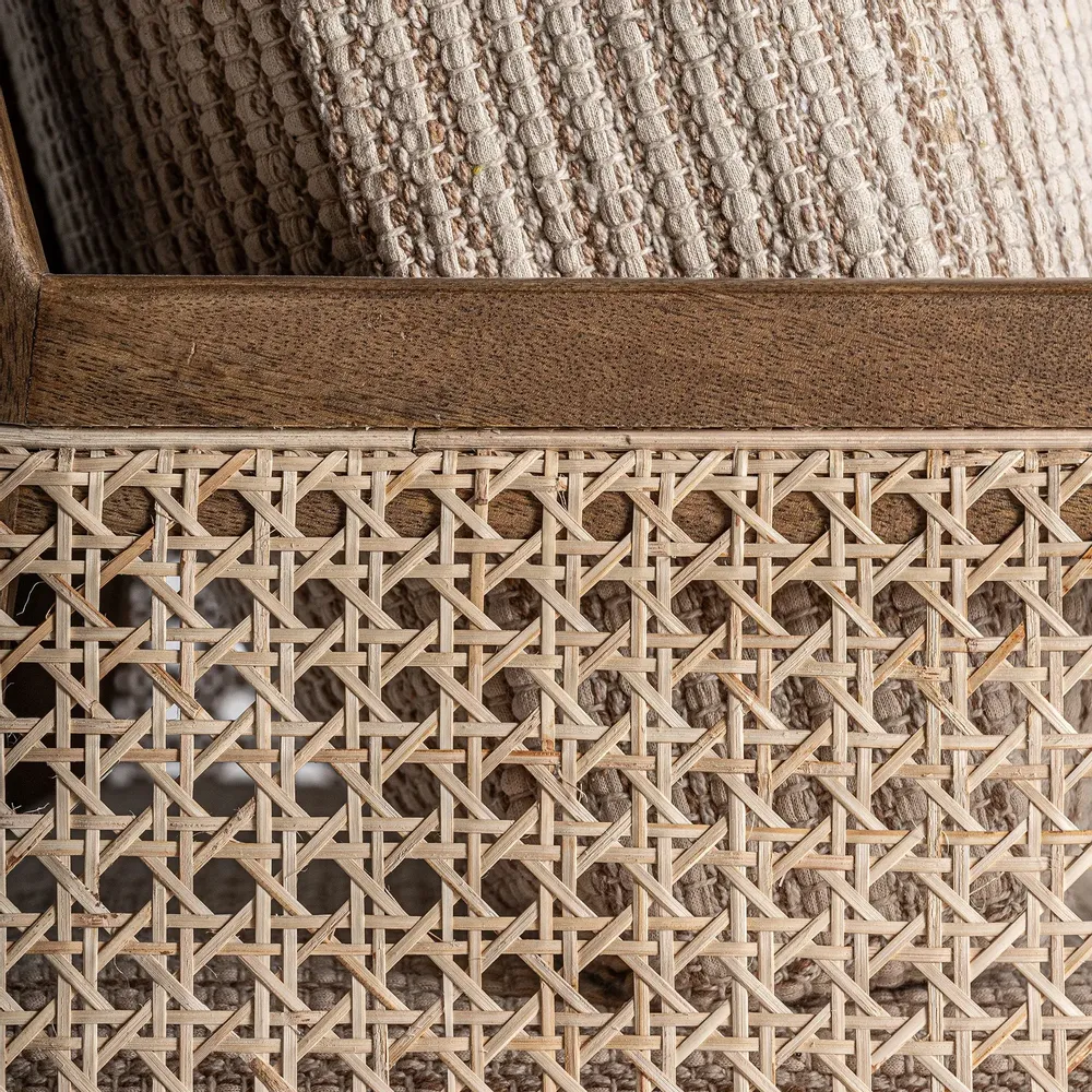 Armchairs - Brown mango wood armchair 68x81x88 cm - VICAL