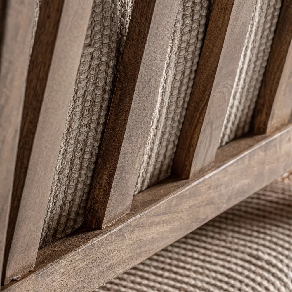 Armchairs - Brown mango wood armchair 68x81x88 cm - VICAL