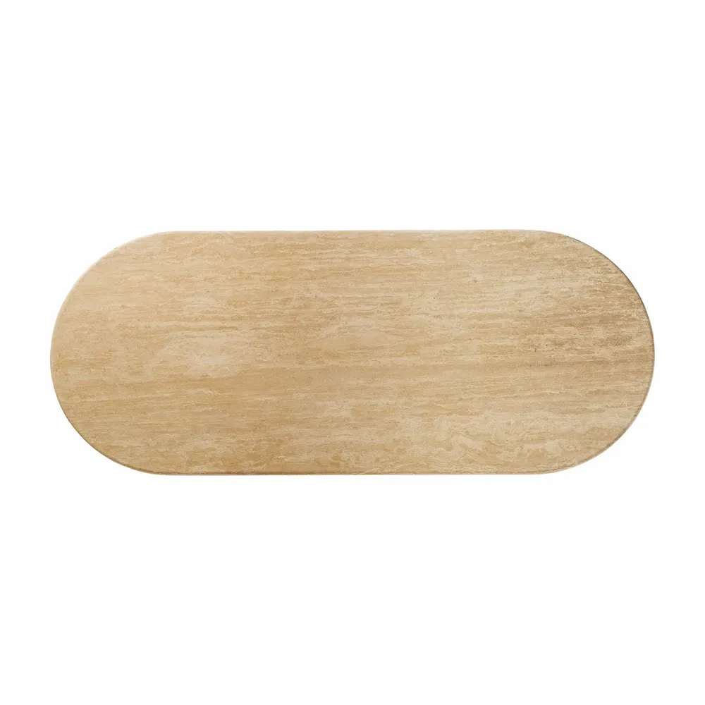 Dining Tables - Light brown travertine living room table 240x100x75 cm - VICAL