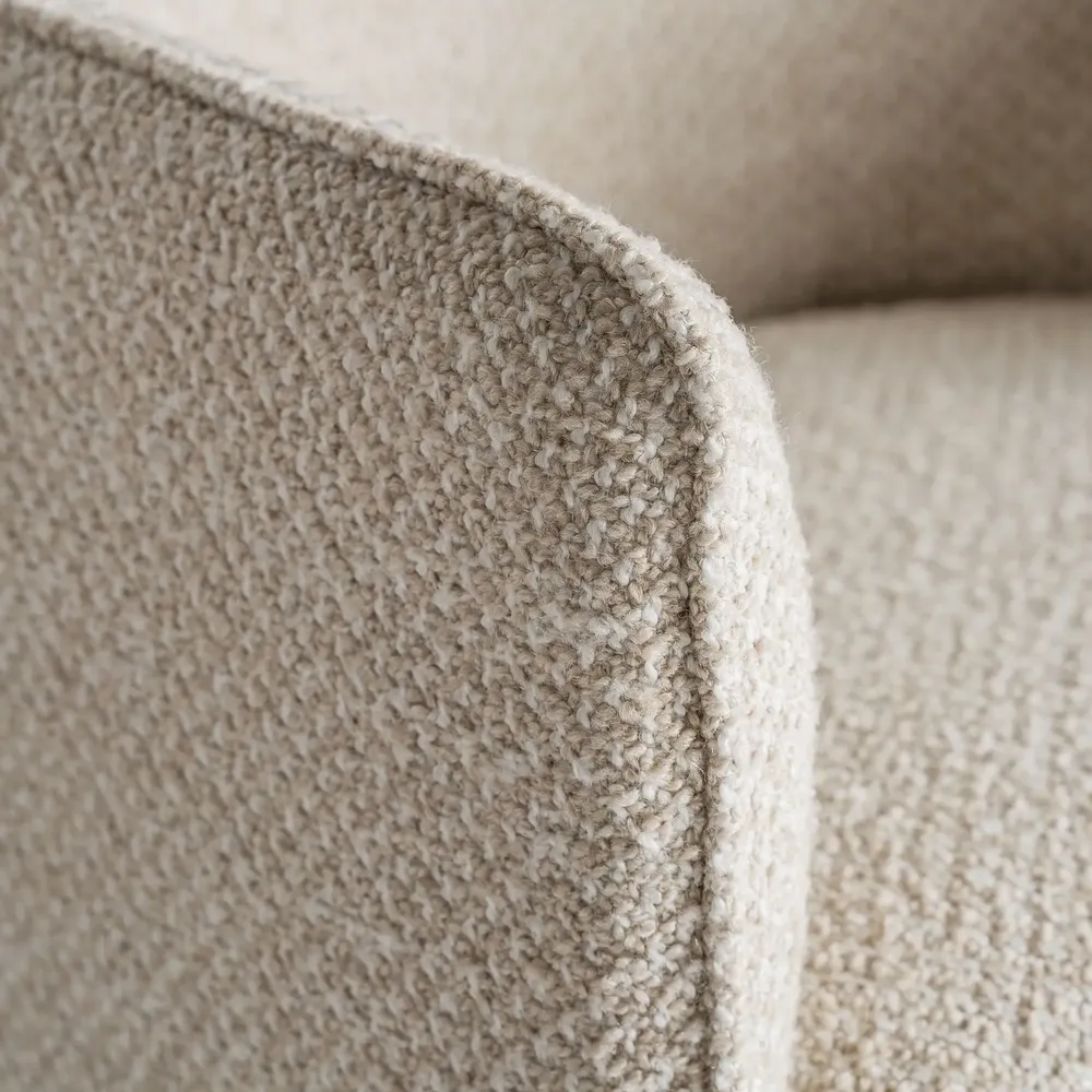 Chaises - Fauteuil en polyester beige 60x64x85 cm - VICAL