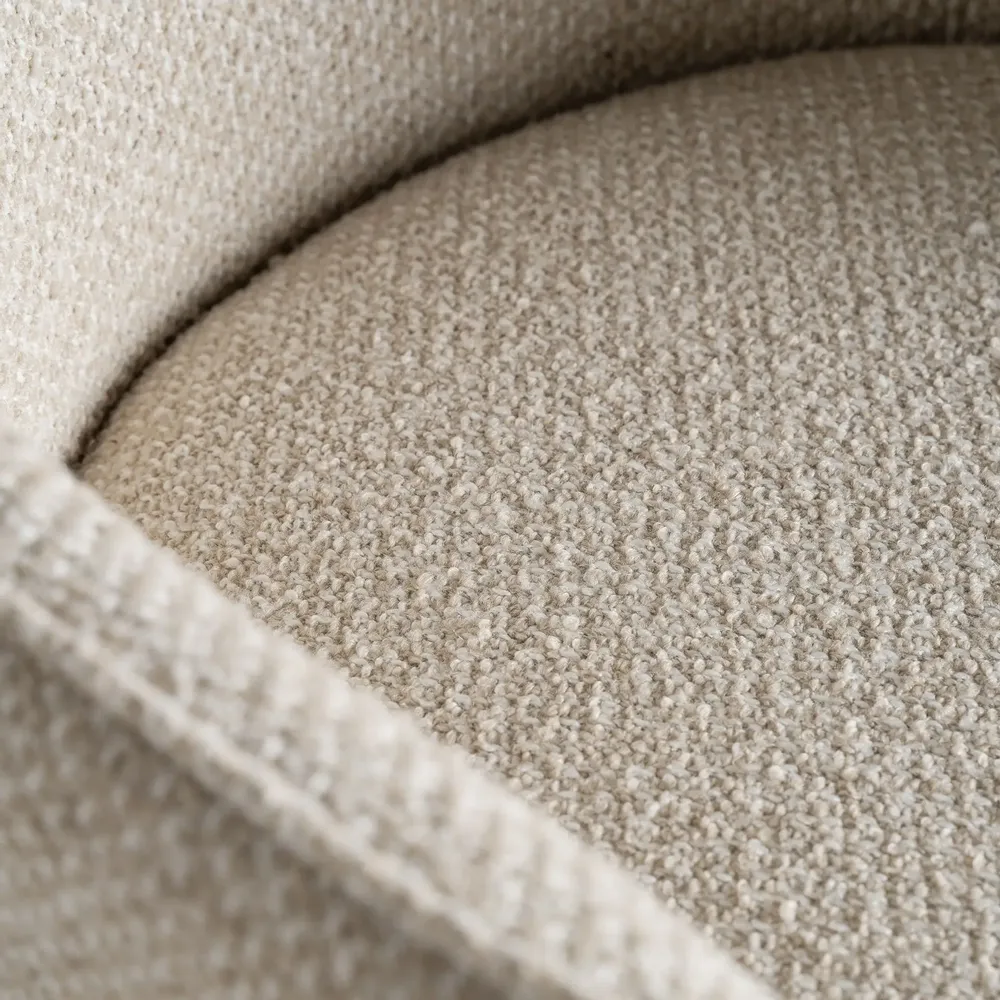 Chaises - Fauteuil en polyester beige 60x64x85 cm - VICAL