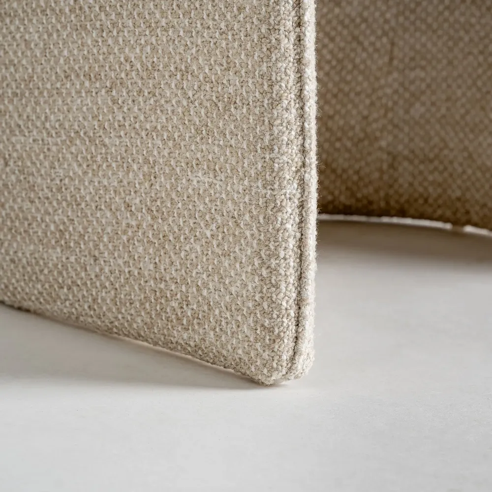 Chaises - Fauteuil en polyester beige 60x64x85 cm - VICAL