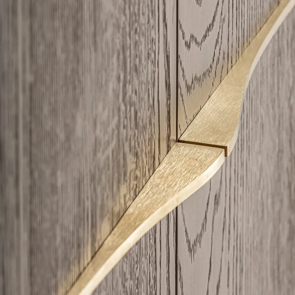 Wardrobe - Brown oak wood cabinet 110x51x142 cm - VICAL