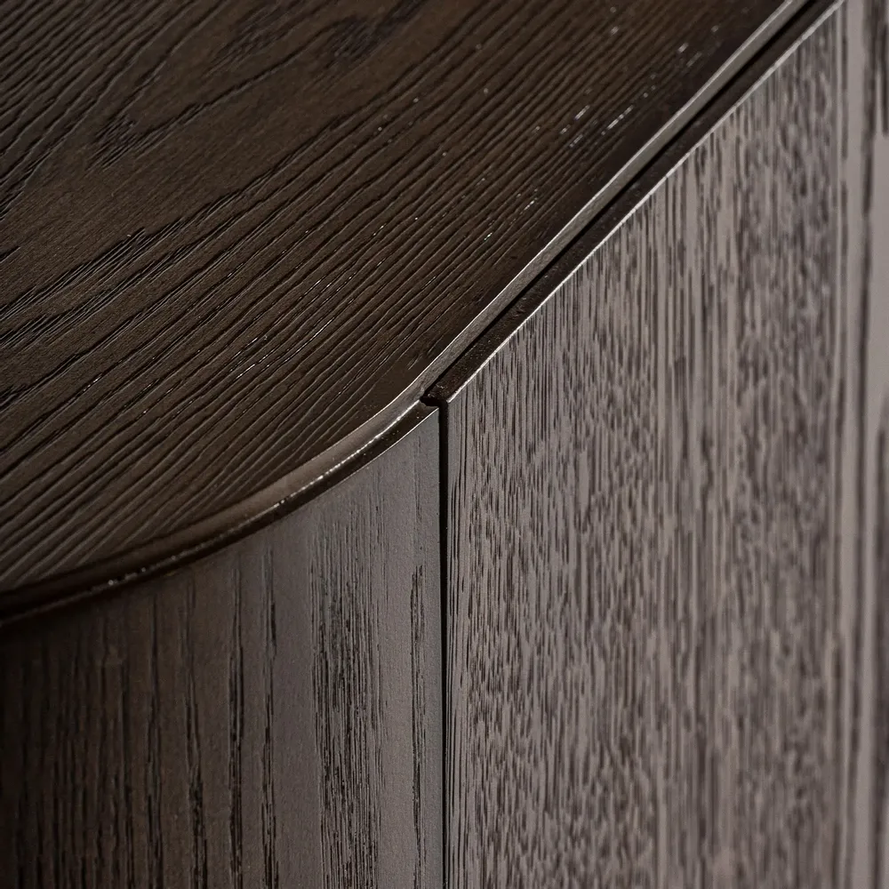 Buffets - Buffet en bois de chêne marron 220x48x81 cm - VICAL