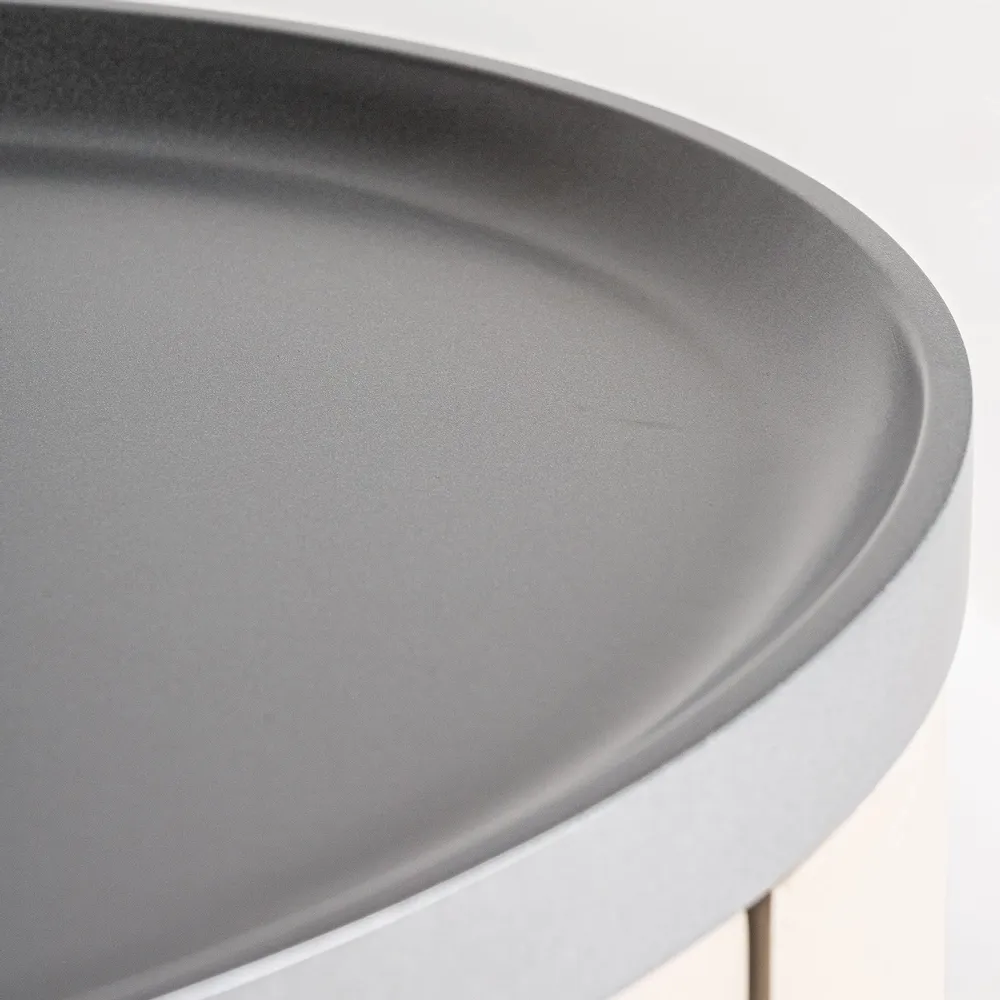 Tables de nuit - Table chevêt en bois mdf crème 60x42x50 cm - VICAL