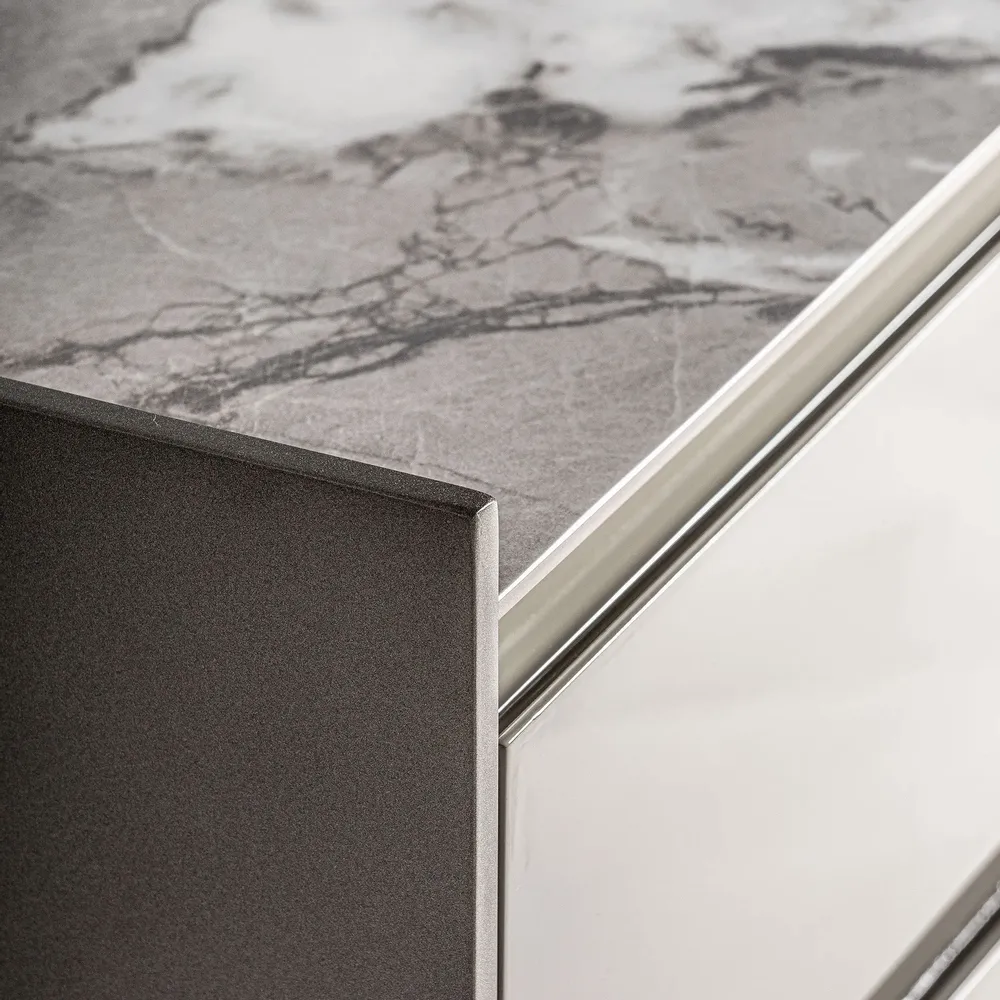 Night tables - Bedside table in beige MDF wood 53x43x50 cm - VICAL