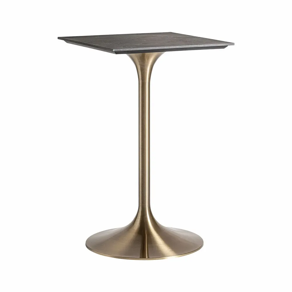 Other tables - Gold steel bar table 65x65x105 cm - VICAL