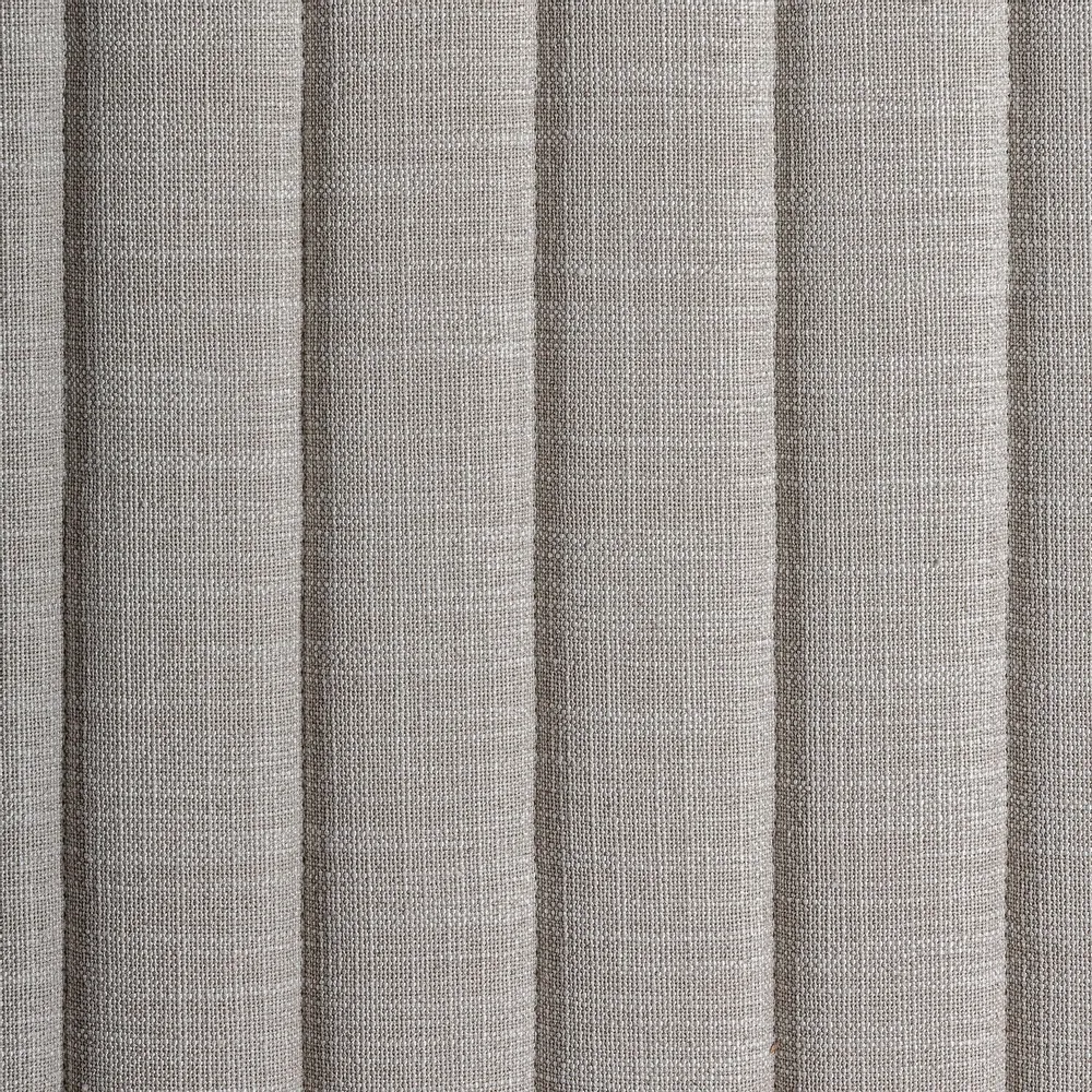 Beds - Gray polyester bed 220x200x125 cm - VICAL