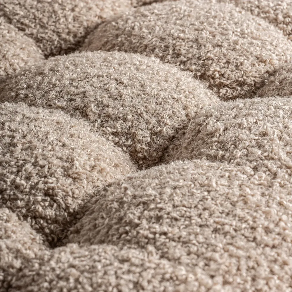 Fauteuils - Fauteuil en polyester beige 64x89x72 cm - VICAL