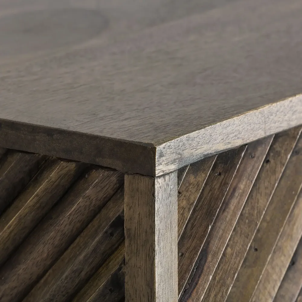 Wardrobe - Brown iron bar cabinet in 76x41x124 cm - VICAL