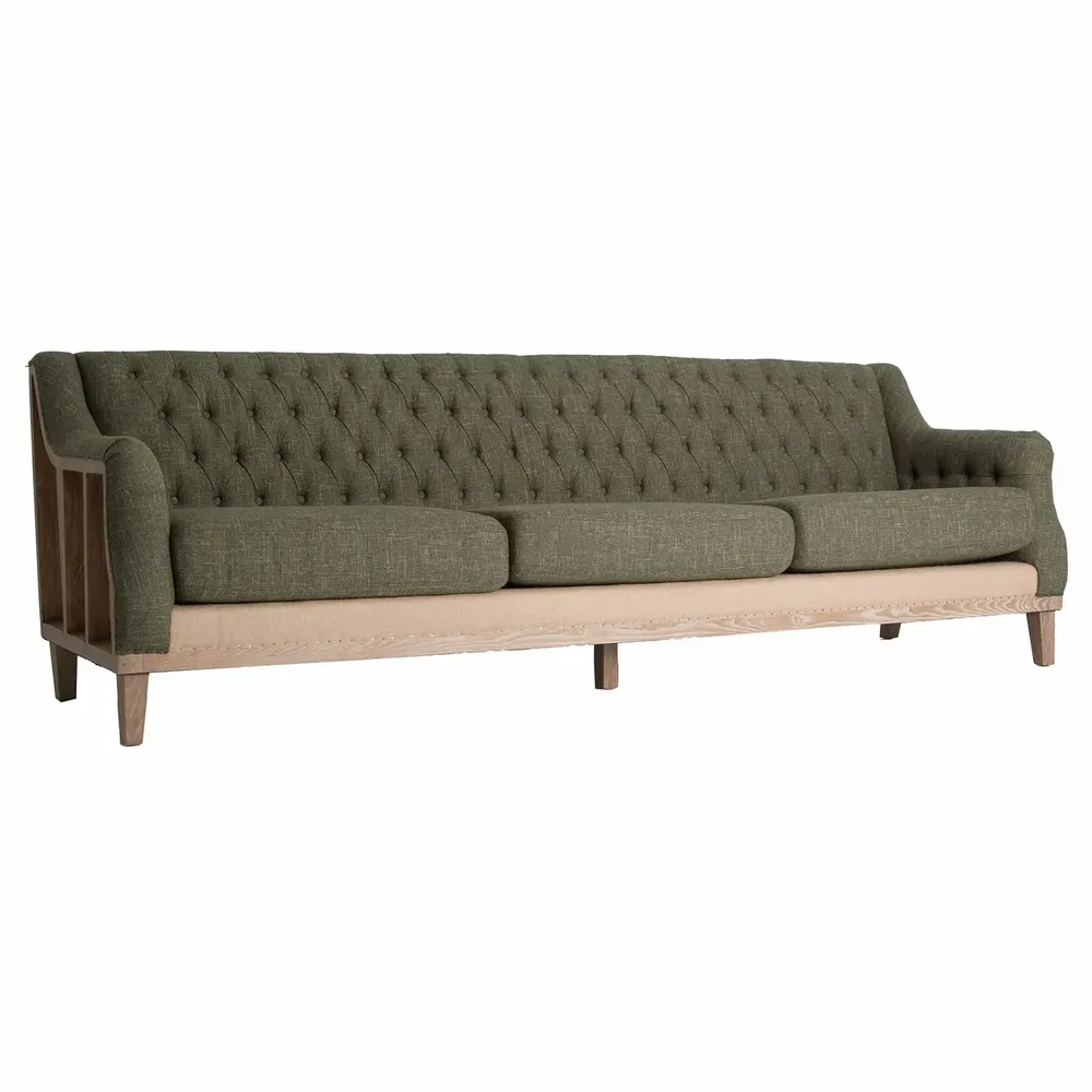 Canapés - Sofa en bois de frêne vert  en 261x80x84 cm - VICAL