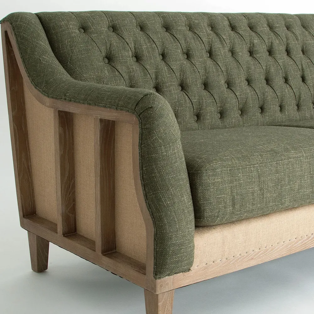 Canapés - Sofa en bois de frêne vert  en 261x80x84 cm - VICAL