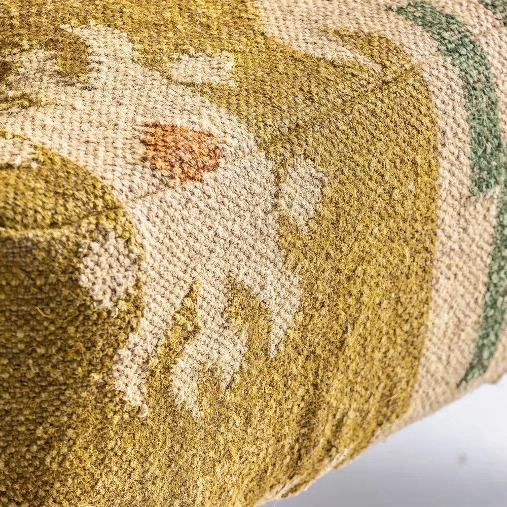 Fauteuils - Fauteuil en bois de mangue tons clairs kilim en 82x83x90 cm - VICAL